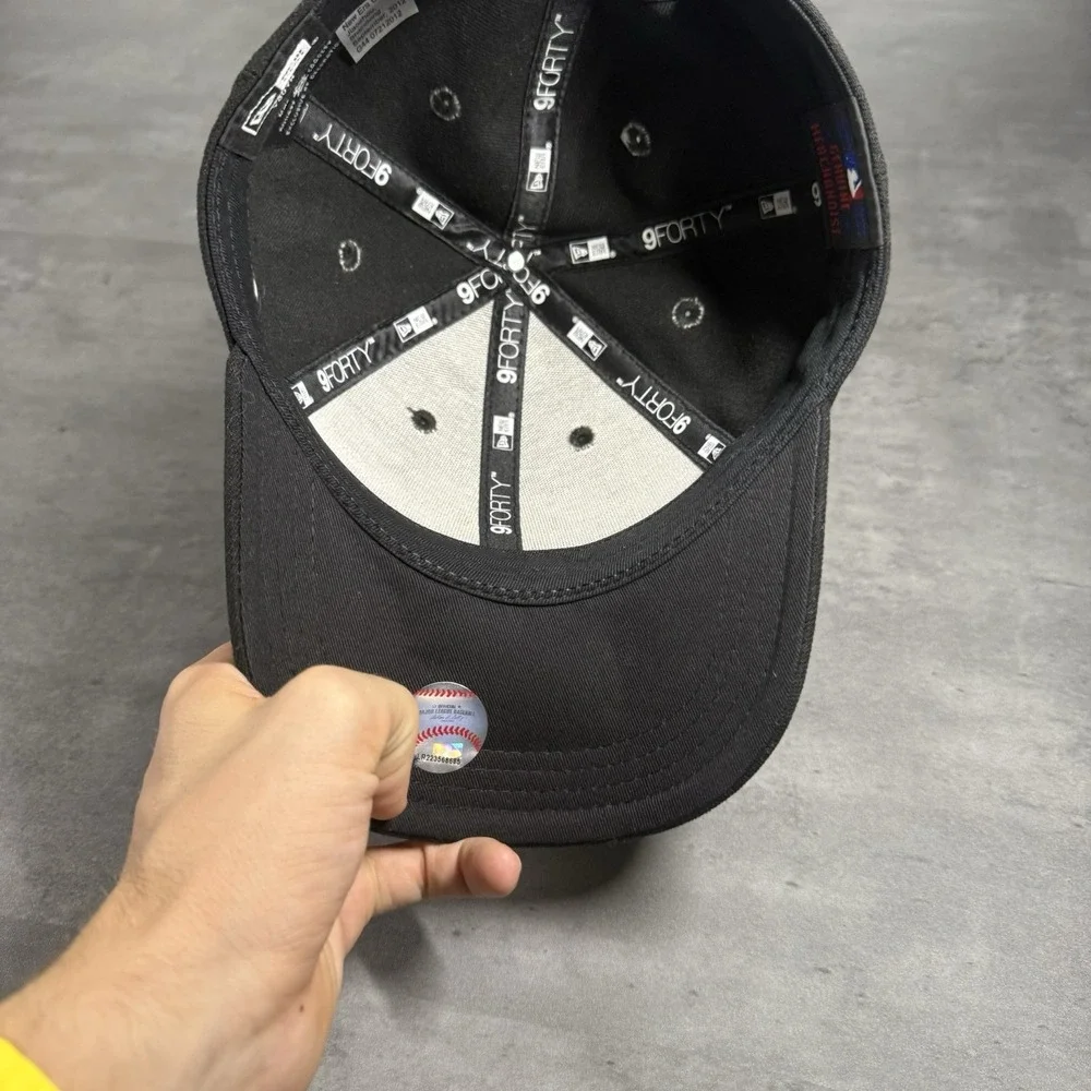 Miami Marlins Hat New‎ Era Cap Black Youth Kids 9Forty Adjustable Strapback MLB